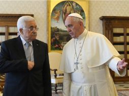 Reunión del Papa Francisco y Mahmud Abbas, en el Vaticano. AP / A. Pizzoli