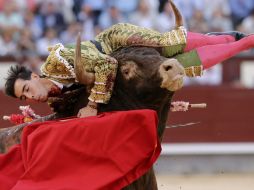 ''Sentí el pitón en el cuello y sabía que era una zona muy complicada y ahí sí me puse en lo peor'', confiesa Jiménez. EFE / ARCHIVO