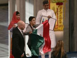 Adán Cortés irrumpió la ceremonia de la entrega del Premio Nobel, en diciembre de 2014 en Noruega. AFP / ARCHIVO