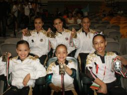 Las gimnastas estuvieron satisfechas con sus logros. TWITTER / @CODEJALISCO