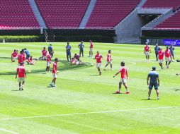 Chivas cerró su preparación para el cotejo de esta tarde frente al Atlas. EL INFORMADOR / A.Camacho