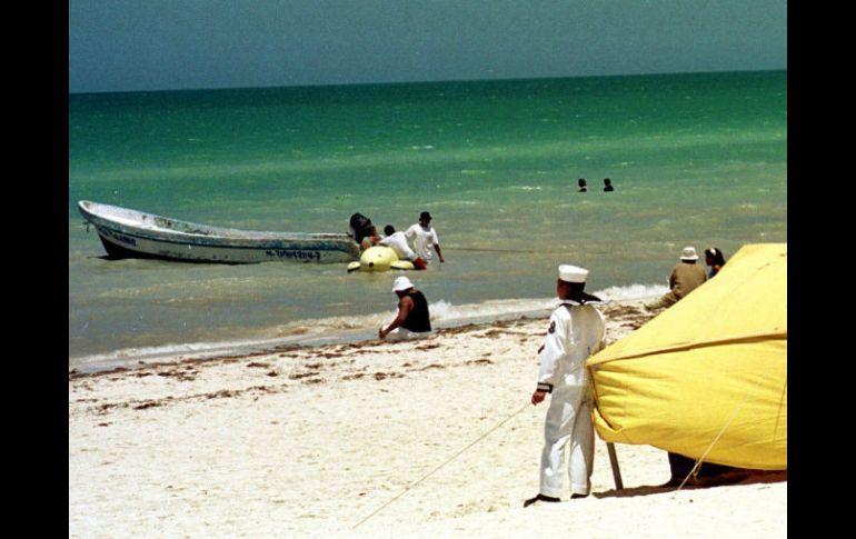 La balsa con los cubanos fue vista a 12 millas náuticas al norte del puerto. NTX / ARCHIVO