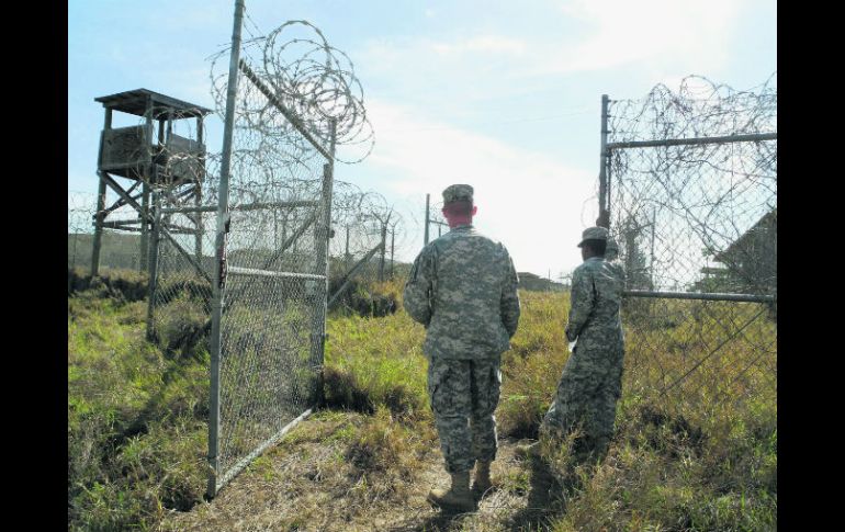 Militares, en la entrada del Campo Rayos-X, en Guantánamo. EFE / ARCHIVO