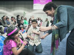 La actriz Ofelia Medina, una de las participantes de los salones infantiles en LéaLA. ESPECIAL / C. Álvarez