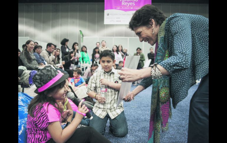 La actriz Ofelia Medina, una de las participantes de los salones infantiles en LéaLA. ESPECIAL / C. Álvarez