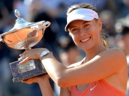 Maria Sharapova se coronó en el Masters de Roma. AP / ARCHIVO