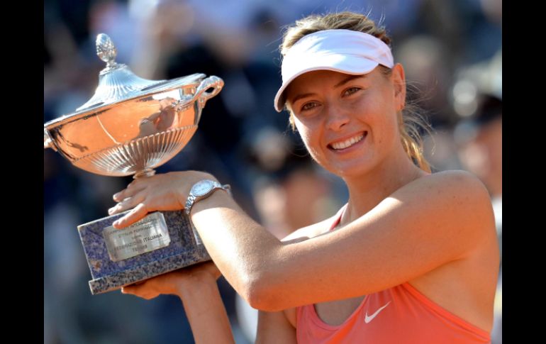 Maria Sharapova se coronó en el Masters de Roma. AP / ARCHIVO