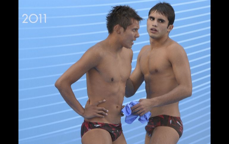 Germán e Iván se han consolidado como la mejor pareja en la plataforma de 10 metros. AFP / ARCHIVO