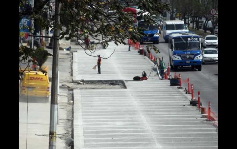 Se tenía previsto que las obras en López Mateos culminaran el 17 de mayo. EL INFORMADOR / ARCHIVO