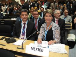 Juan (d) estuvo en la 68 Asamblea Mundial de la Salud en Suiza. TWITTER / @SSalud_mx