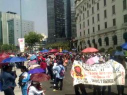 Los manifestantes de la CNTE han provocado problemas de ciruclación en la zona. SUN / A. Hernández