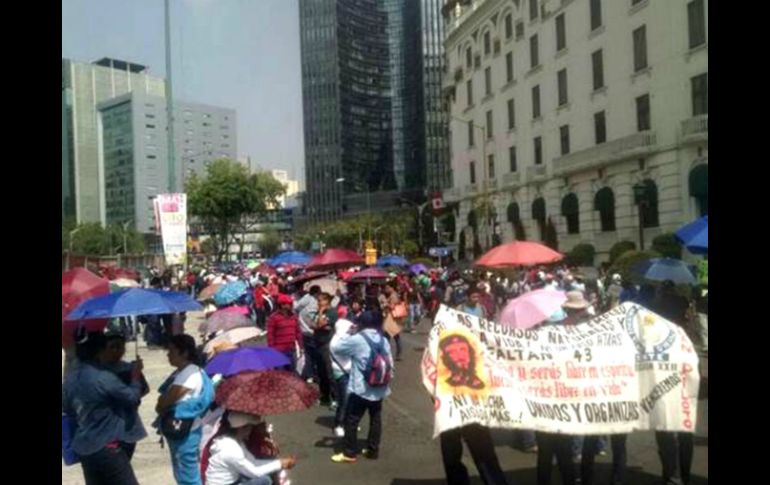 Los manifestantes de la CNTE han provocado problemas de ciruclación en la zona. SUN / A. Hernández