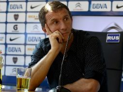 El técnico de Boca y sus jugadores creen que fue injusto. EFE / ARCHIVO