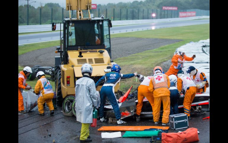 Jules sufrió graves heridas en el accidente en el GP de Japón en 2014. EFE / ARCHIVO