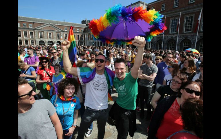 De confirmarse la victoria del ''sí'', Irlanda se uniría a los 18 países del mundo donde el matrimonio homosexual ya es legal. AFP / P. Faith