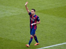 Xavi Hernández deja a sus 35 años el club en el que ingresó con 11. Su próximo destino será el Al Sadd catarí. AFP / J. Lago