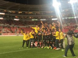 El equipo se ganó la oportunidad de regresar a la Primera División luego del triunfo ante Rayos de Necaxa. TWITTER / @dorados