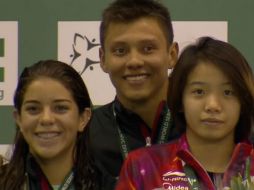 Germán Sánchez y Alejandra Orozco se llevaron la medalla de bronce en Canadá. TWITTER / @CONADE