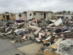 Hasta ahora se han reportado 229 personas lesionadas, 750 casas con daños severas, y 80 derrumabadas totalmente. AP /