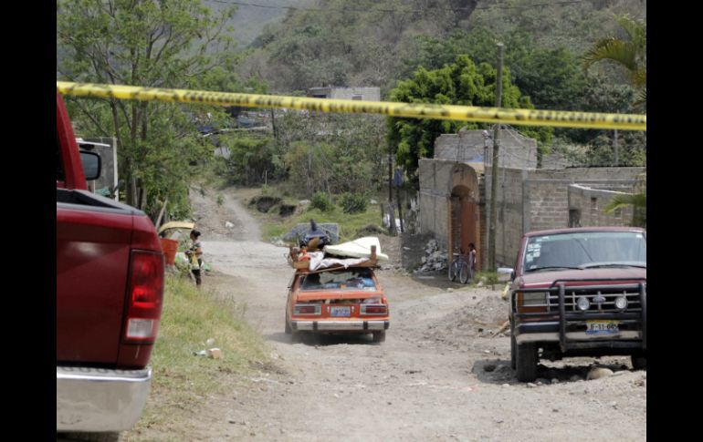 Protección Civil mantiene un campamento en la zona para supervisar el comportamiento de la grieta. EL INFORMADOR / ARCHIVO