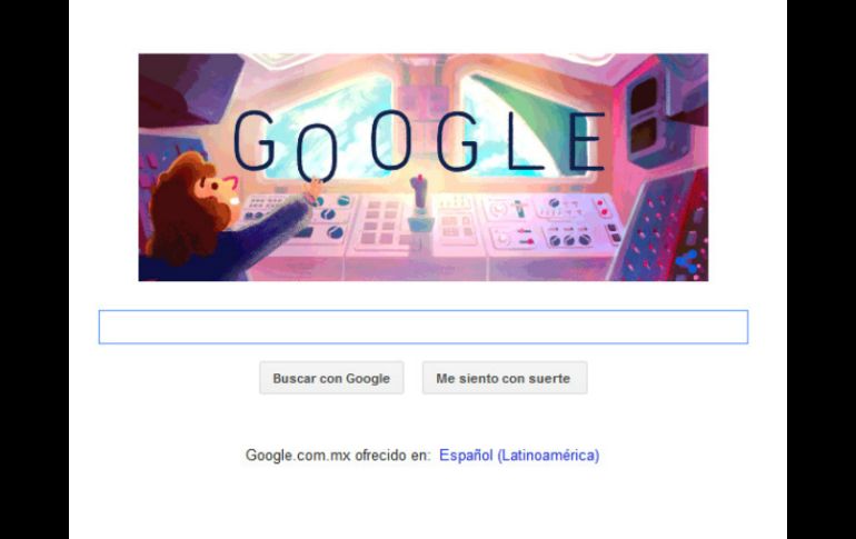 Google muestra en su página principal cinco escenarios donde la astronauta se desempeñó. ESPECIAL / google.com