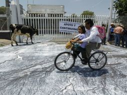 El derrame de leche que se realizó en el centro de acopio de Liconsa en Lagos de Moreno representa pérdidas de 72 mil pesos. EL INFORMADOR / F. Atilano