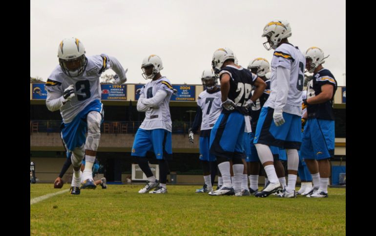 Miembros de los Cargadores de San Diego durante una sesión de entrenamiento. TWITTER / @Chargers