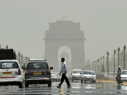 Después de alcanzar casi los 50 grados centígrados, los termómetros descendierona los 46 y 48 grados. AFP / C. Khanna