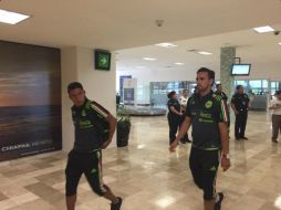 La selección mexicana pisa suelo chiapaneco para el partido de mañana. TWITTER / @miseleccionmx