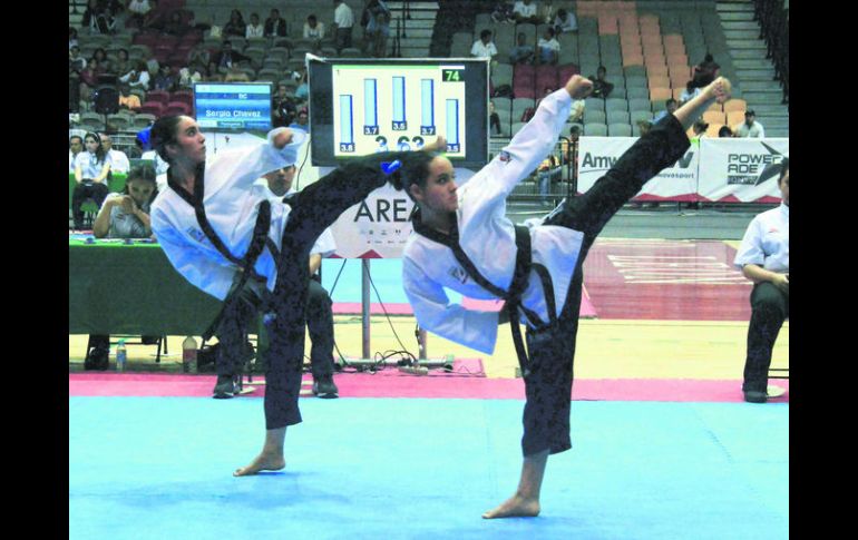 Monterrey. La actividad del taekwondo en la Olimpiada Nacional inició con la modalidad de formas. ESPECIAL /