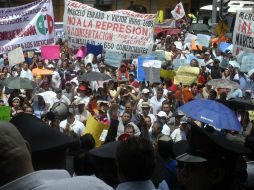 Dos de las manifestaciones comenzarán alrededor de las 11 y podrían coincidir en el centro de la ciudad. NTX / ARCHIVO