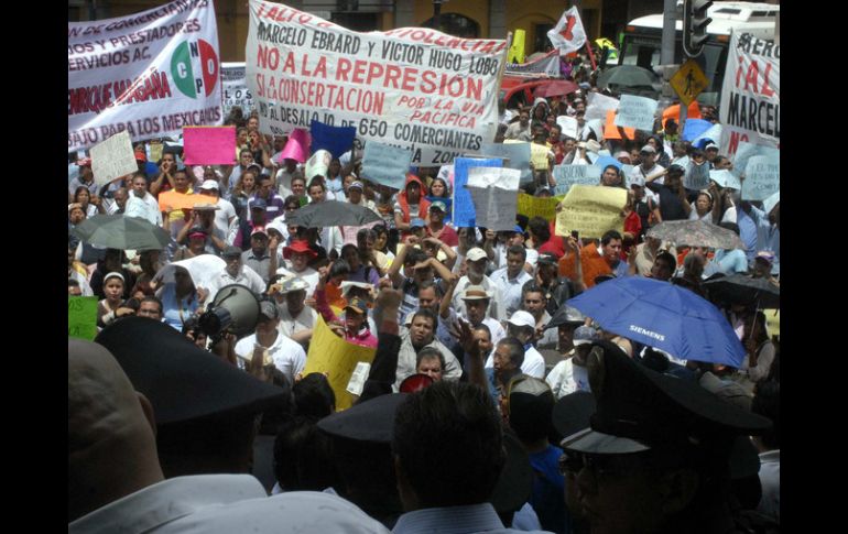 Dos de las manifestaciones comenzarán alrededor de las 11 y podrían coincidir en el centro de la ciudad. NTX / ARCHIVO