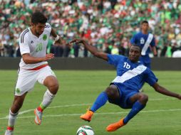 El cuadro mexicano se apoderó del encuentro en el estadio Victor Manuel Reyna en Chiapas. EFE / M. Abarca