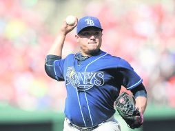 Gran pitcheo. Erasmo Ramírez, de los Rays de Tampa Bay. AFP / G. Fiume