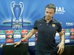 El estratega culé, Luis Enrique, asegura que no hay favorito, pues 'las diferencias con la Juve son mínimas'. EFE / A. Dalmau