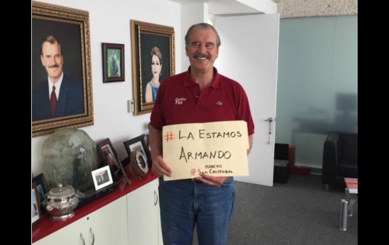 El ''hashtag'' #LaEstamosArmando, mostrado por Fox, es utilizado por Luna Canales en su campaña. FACEBOOK / Armando Luna Canales