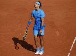 Rafa Nadal no pudo defender su título. AFP / P. Kovarik