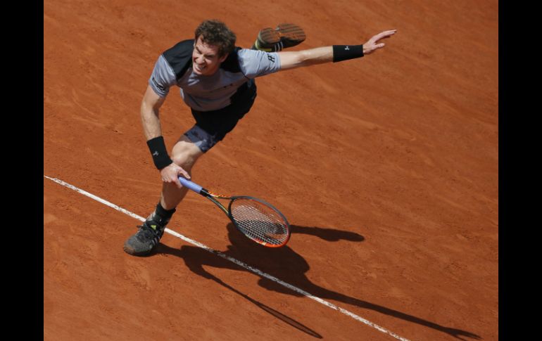 Andy Murray  disputará el próximo viernes su tercera semifinal de Roland Garros y su undécima en un Grand Slam. EFE / F. Mori