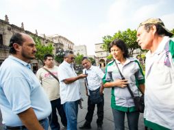 Se reunieron la mañana de este miércoles para llegar a un arreglo y evitar el paro laboral por parte de choferes. EL INFORMADOR / P. Franco