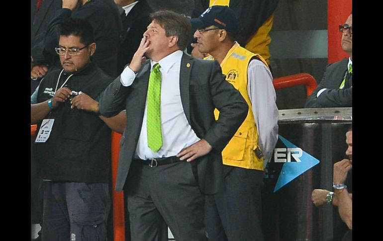 Miguel Herrera dijo que rescataron lo importante que es el resultado. MEXSPORT / A. Macías