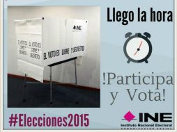 Se les otorga a los ciudadanos un total de diez horas para votar. TWITTER / @INEMexico