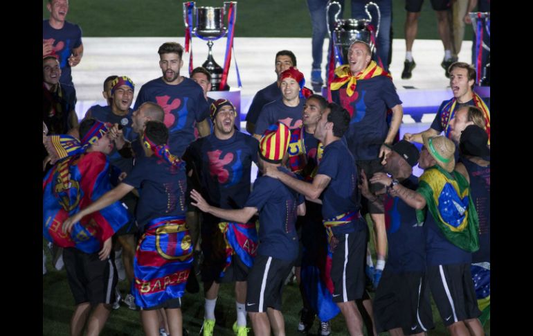 El Barcelona volvió a la cima de Europa en el primer año de Luis Enrique como técnico. EFE / M. Pérez