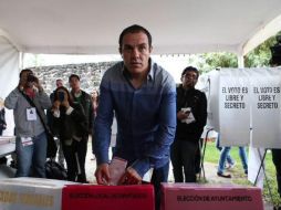 Cuauhtémoc Blanco mantiene una ventaja en la alcaldía de Cuernavaca. TWITTER / @CuauhtemocBPSD