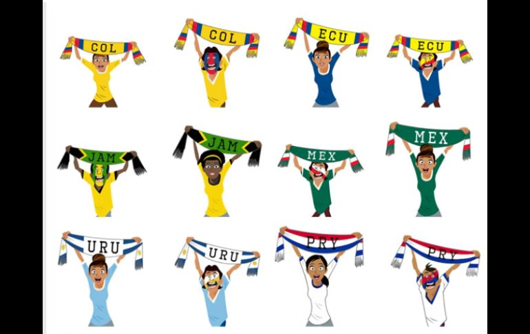 De este modo, los aficionados al futbol empiezan con la cuenta regresiva para vivir las emociones del torneo sudamericano. FACEBOOK / Sticker Store