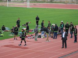 La Selección Mexicana de futbol se trasladó al estadio municipal de La Pintana para cumplir con su primer entrenamiento. NTX / J. Wright