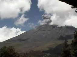 La explosión más importante del volcán es detectada a las 05:49 horas. TWITTER / @LUISFELIPE_P