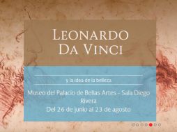 'Leonardo Da Vinci y la idea de la belleza' mostrará cómo el artista analizaba la realidad a través de su observación. ESPECIAL / bellasartes.gob.mx