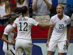 La norteamericana Abby Wambach se encargó de aportar el solitario tanto del encuentro. AFP / A. Clark