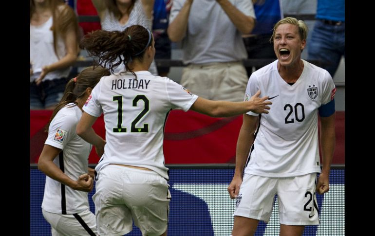 La norteamericana Abby Wambach se encargó de aportar el solitario tanto del encuentro. AFP / A. Clark