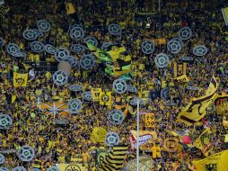 La afición del BVB tendrá que conformarse con la Europa League. AFP / ARCHIVO